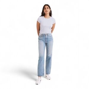 Madewell 90s The Perfect Vintage High Rise‎ Light Wash  Jean Sz 27 Zip Fly